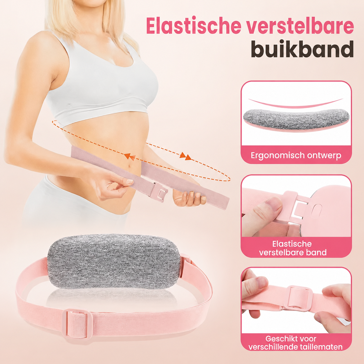Saevora CycleCalm™ – Draagbare warmte & massage tijdens je cyclus