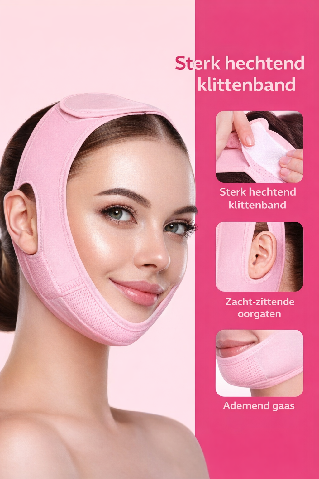 Saevora V-Lift Support Band - Bied ondersteuning aan kin en kaak